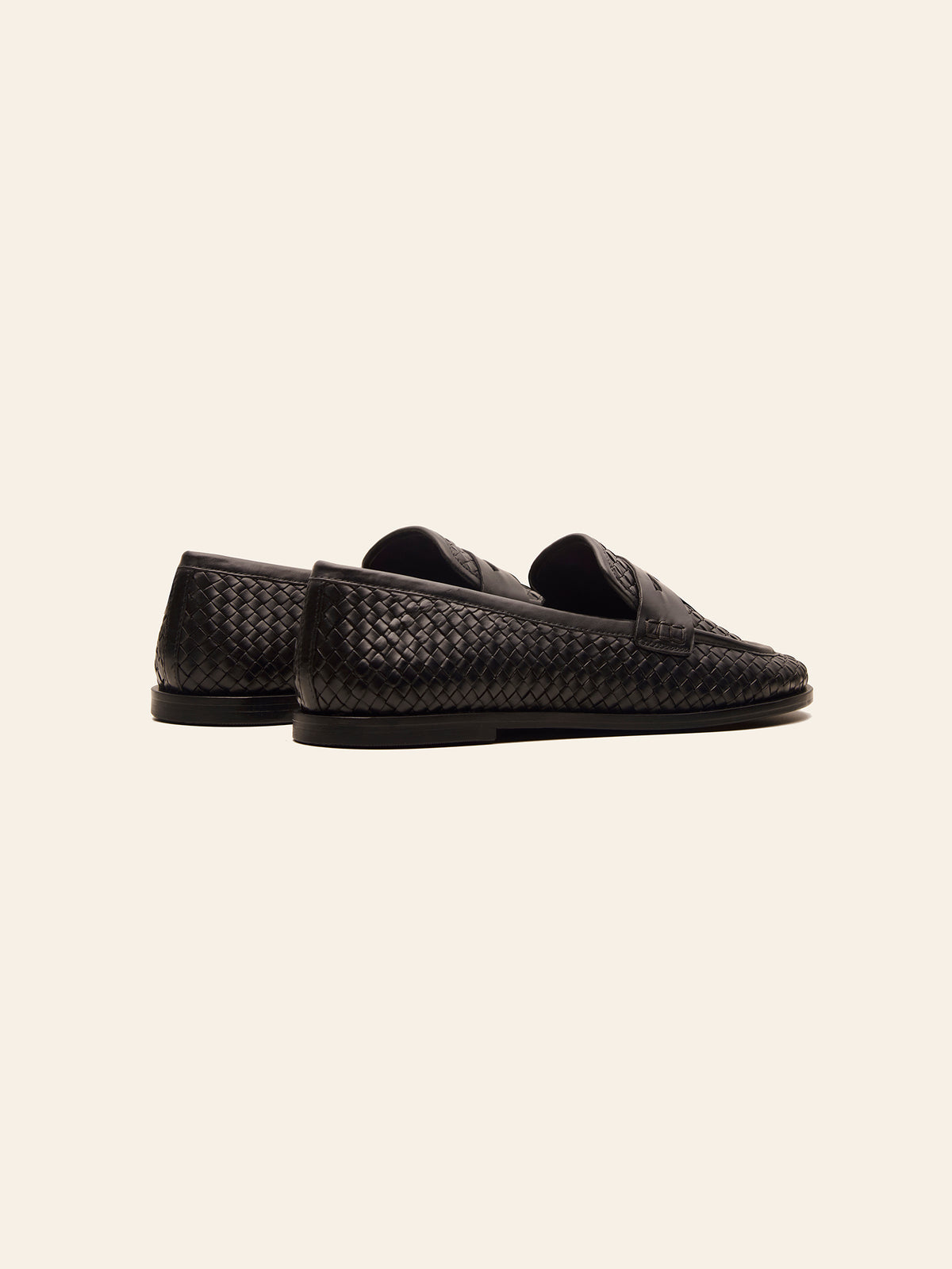 Clover Woven Loafer - Black