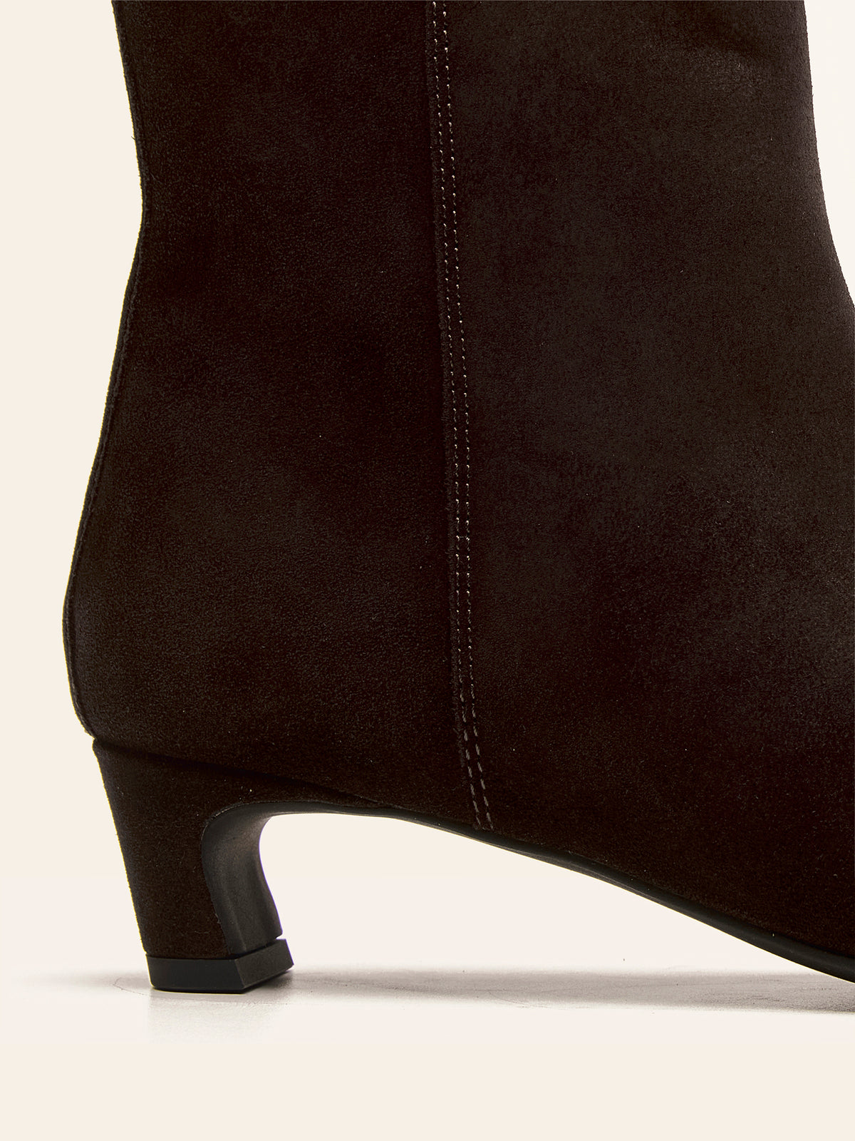 Iris Kitten Heel Ankle Boot - Chocolate