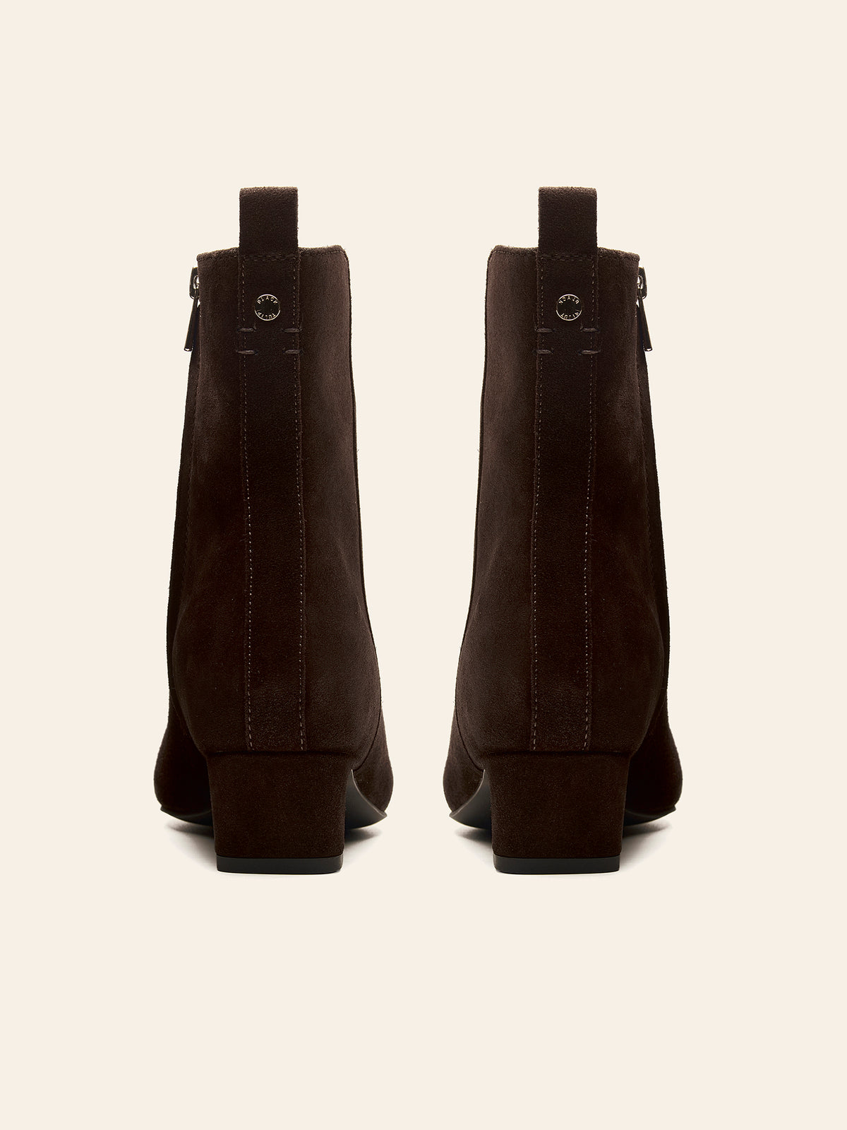 Iris Kitten Heel Ankle Boot - Chocolate