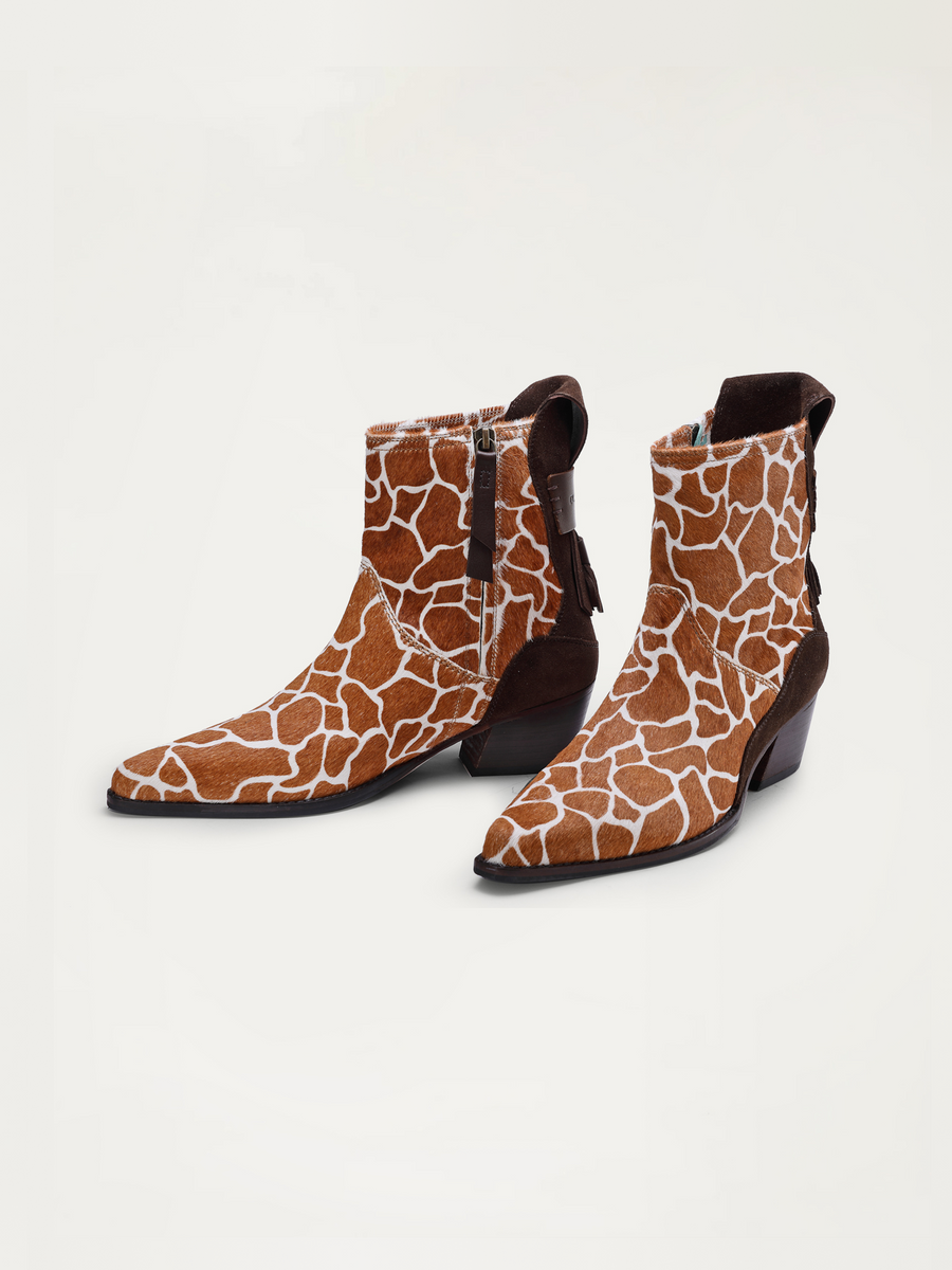 Etesian Western Boot - Giraffe