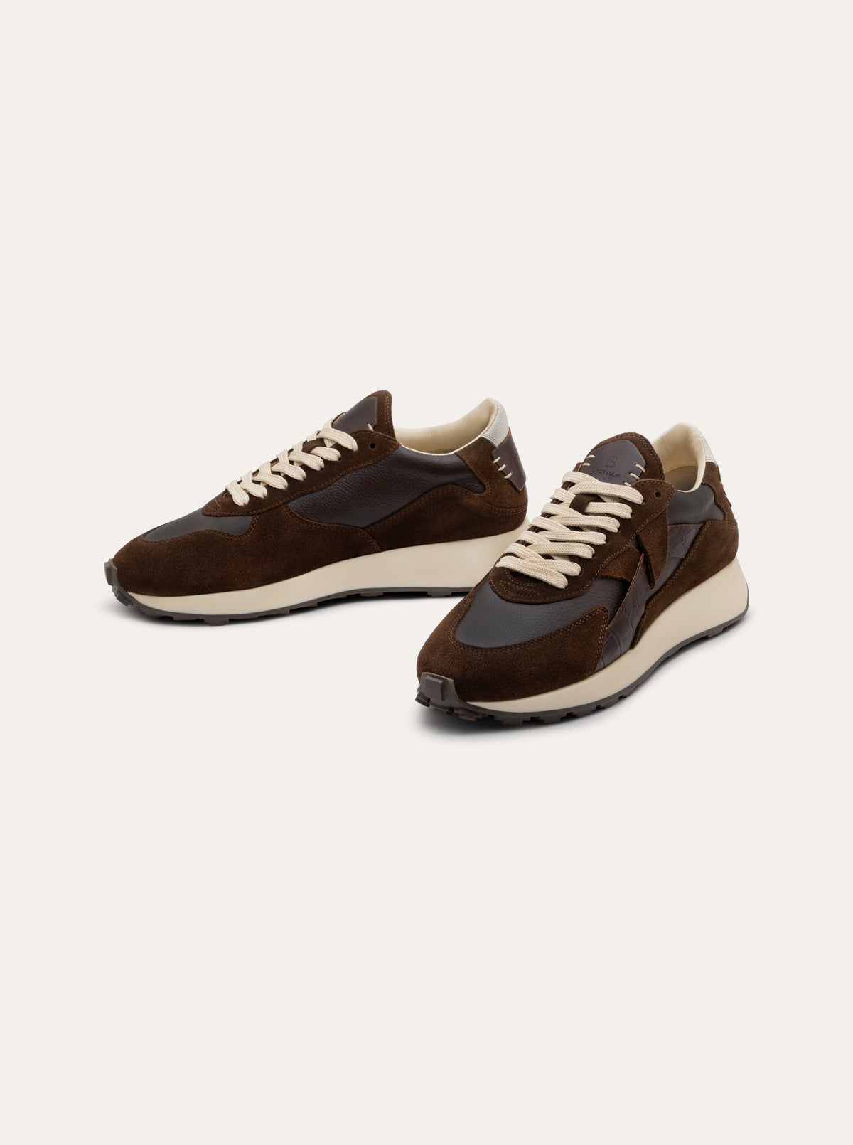 Black Tulip Arbi Sleek Sneaker in Chocolate β women's leather trainers, outsole and sole