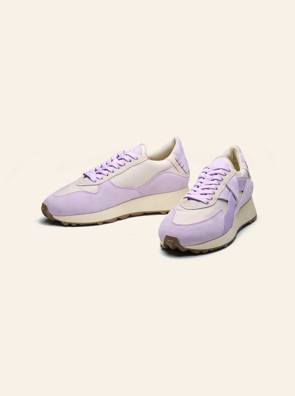 Black Tulip Arbi Sleek Sneaker in Lilac β women's leather trainers, outsole and sole
