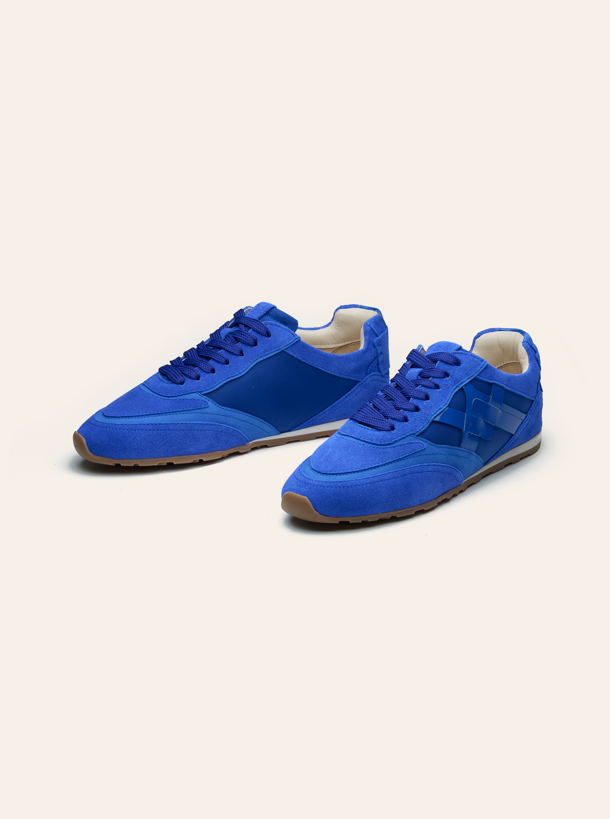 Black Tulip Willow All Day Trainers in Cobalt Blue β women's leather trainers, outsole and sole