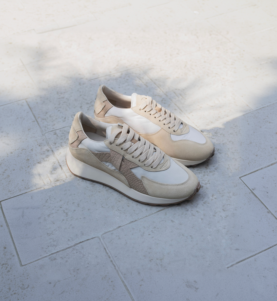 Beige Trainers, Styled for Autumn: The Neutral Wardrobe Workhorse
