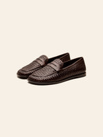 Clover Woven Loafer - Chocolate