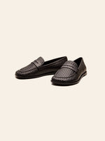 Clover Woven Loafer - Black