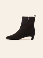Iris Kitten Heel Ankle Boot - Black