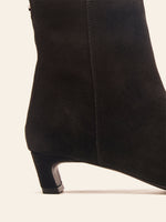 Iris Kitten Heel Ankle Boot - Black