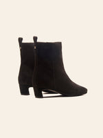 Iris Kitten Heel Ankle Boot - Black