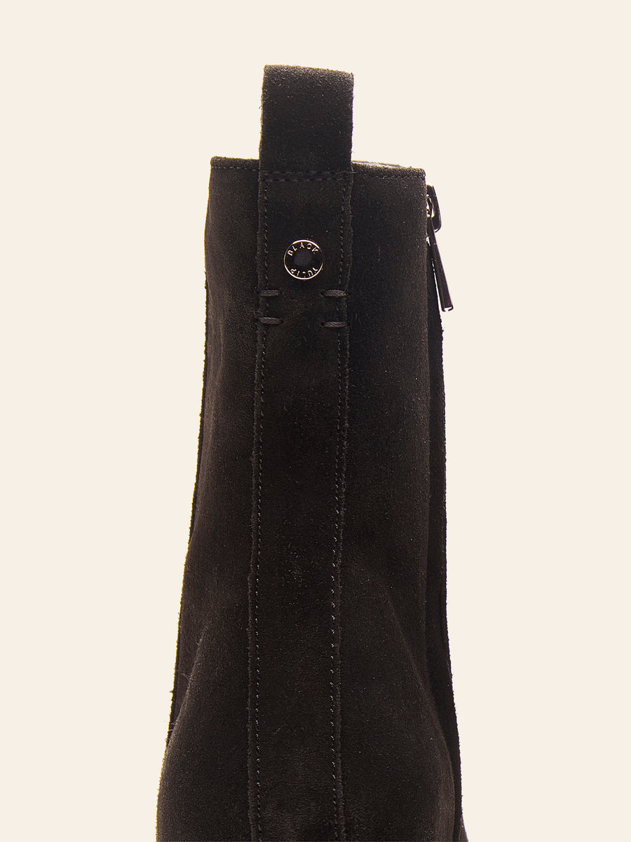 Iris Kitten Heel Ankle Boot - Black