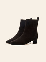 Iris Kitten Heel Ankle Boot - Black