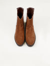 Farro Flat Chelsea Boot - Caramel Suede