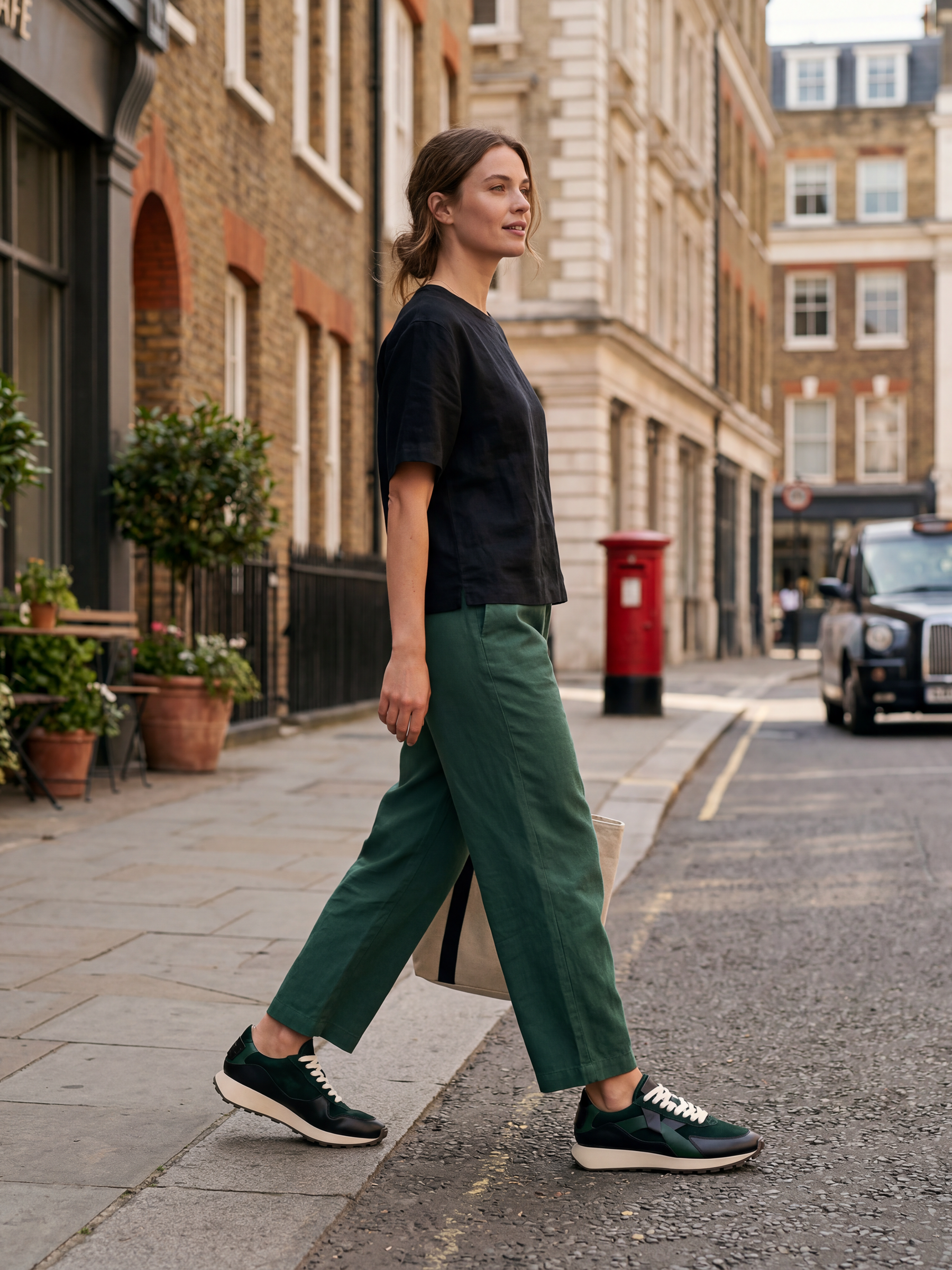 Arbi Sleek Sneaker - Forest Green