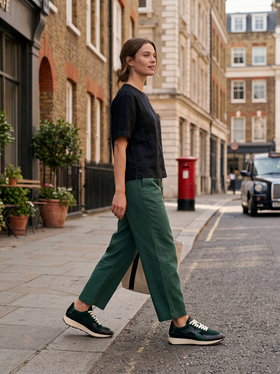 Arbi Sleek Sneaker - Forest Green