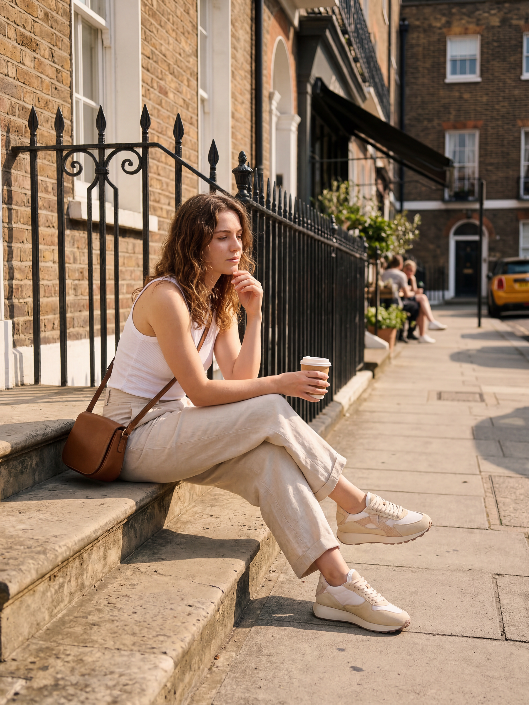 Arbi Sleek Sneaker - Sand