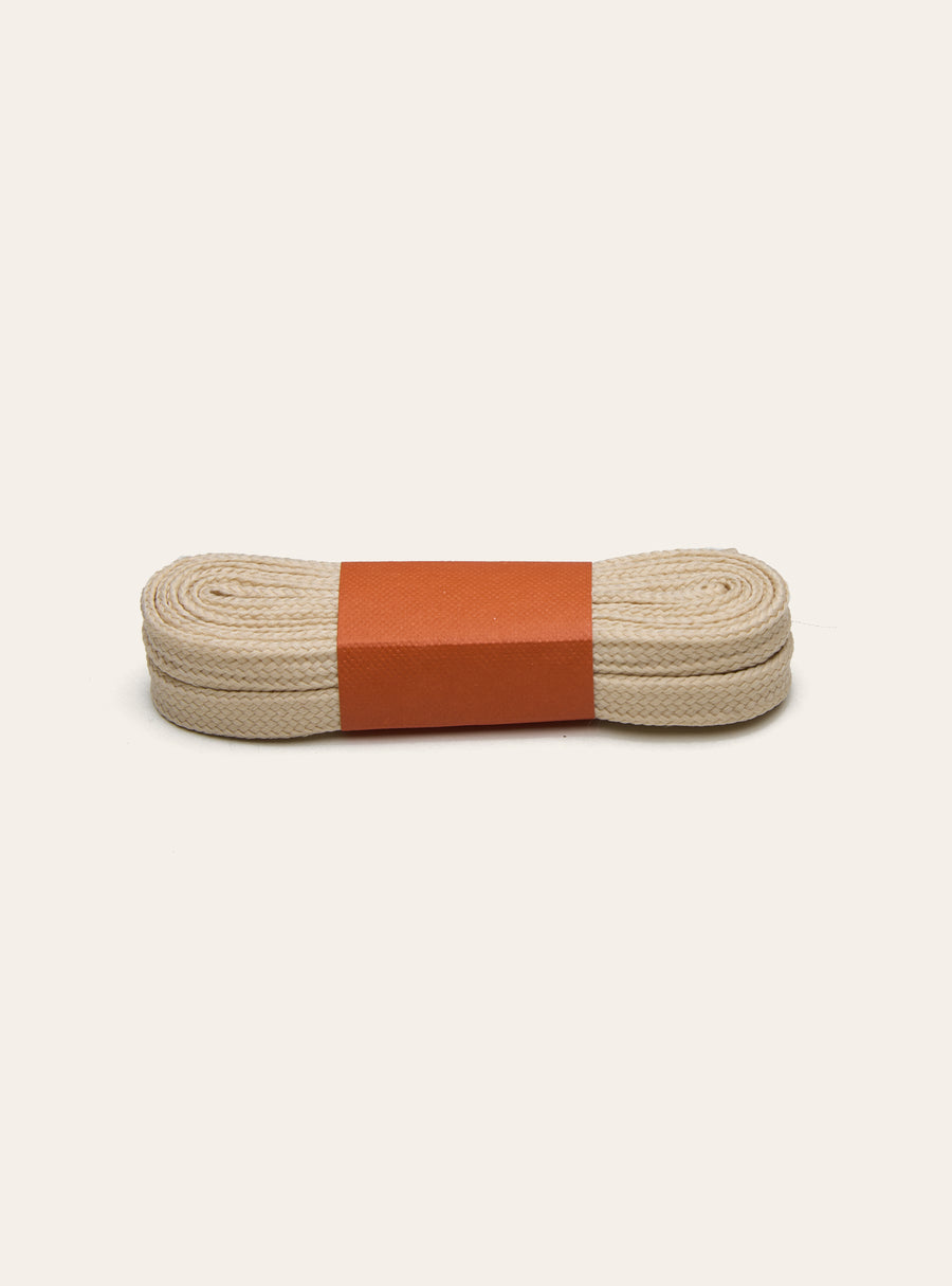 Flat Woven Laces 130cm - Beige