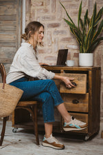Arbi Sleek Sneaker - Natural Tan