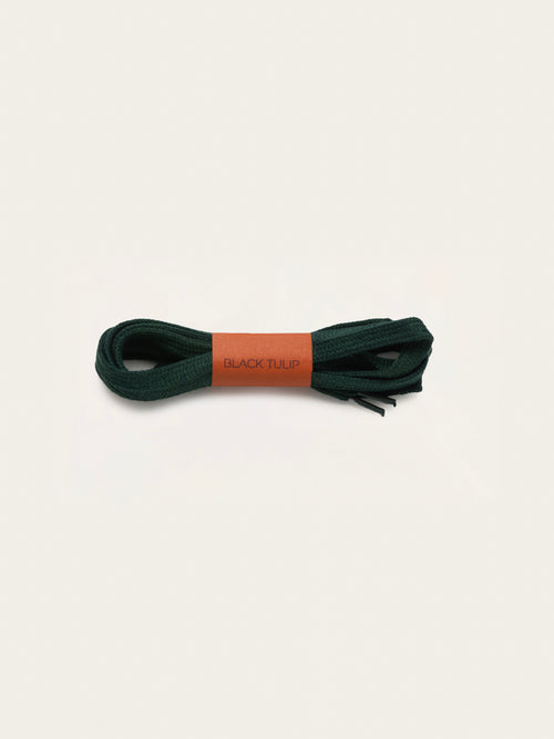 Flat woven laces 120cm - Forest Green