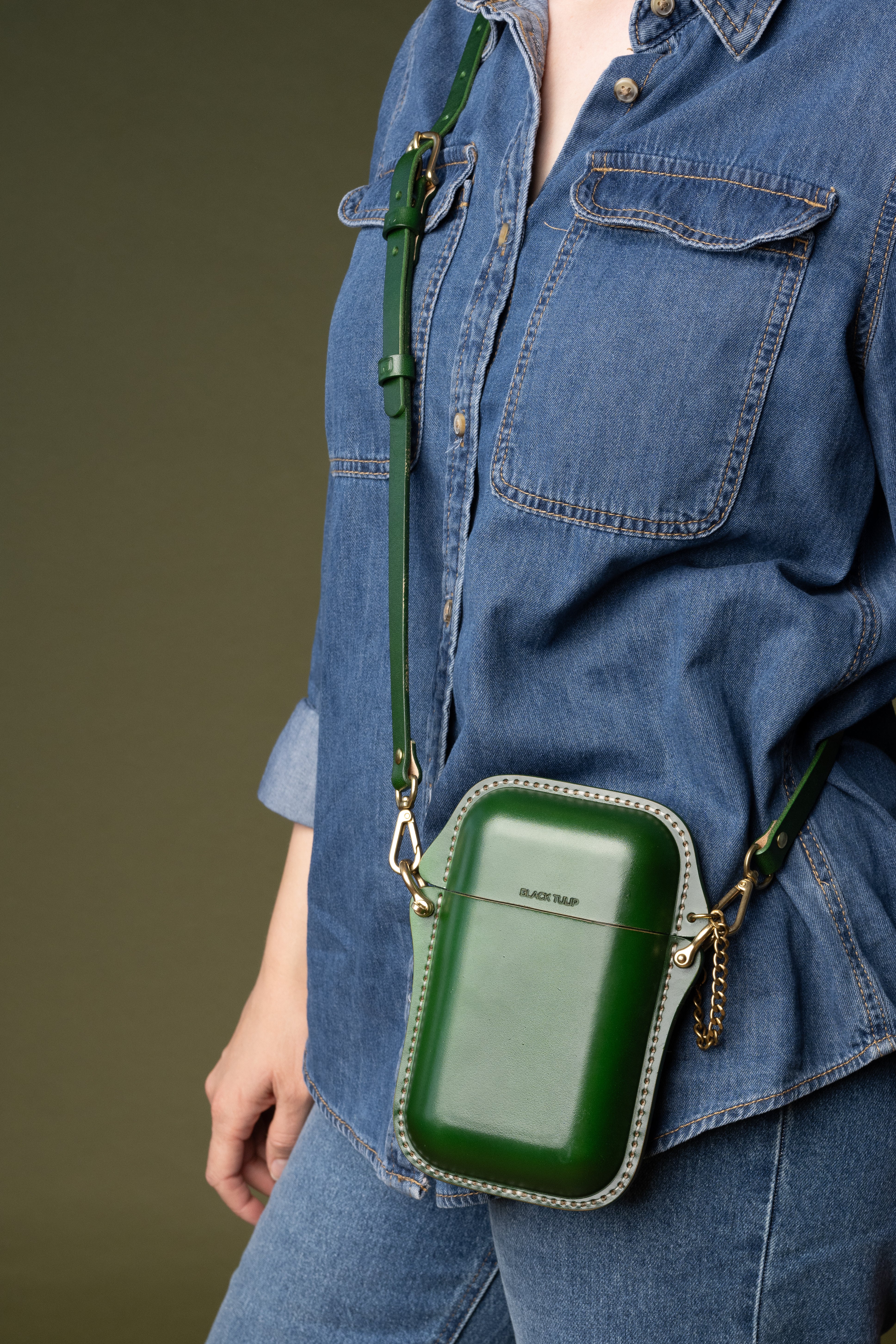 Juniper Phone Bag - Forest Green