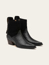 Etesian Western Boot - Black Croc