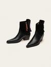 Etesian Western Boot - Black Croc