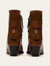 Etesian Western Boot - Caramel Croc