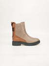 Farro Flat Chelsea Boot - Stone Beige