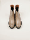 Farro Flat Chelsea Boot - Stone Beige