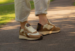 Arbi Sleek Sneaker - Off-white/Earthy