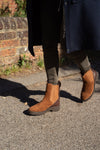 Farro Flat Chelsea Boot - Caramel Suede