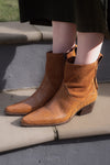 Etesian Western Boot - Caramel Croc