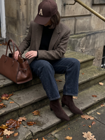 Iris Kitten Heel Ankle Boot - Chocolate