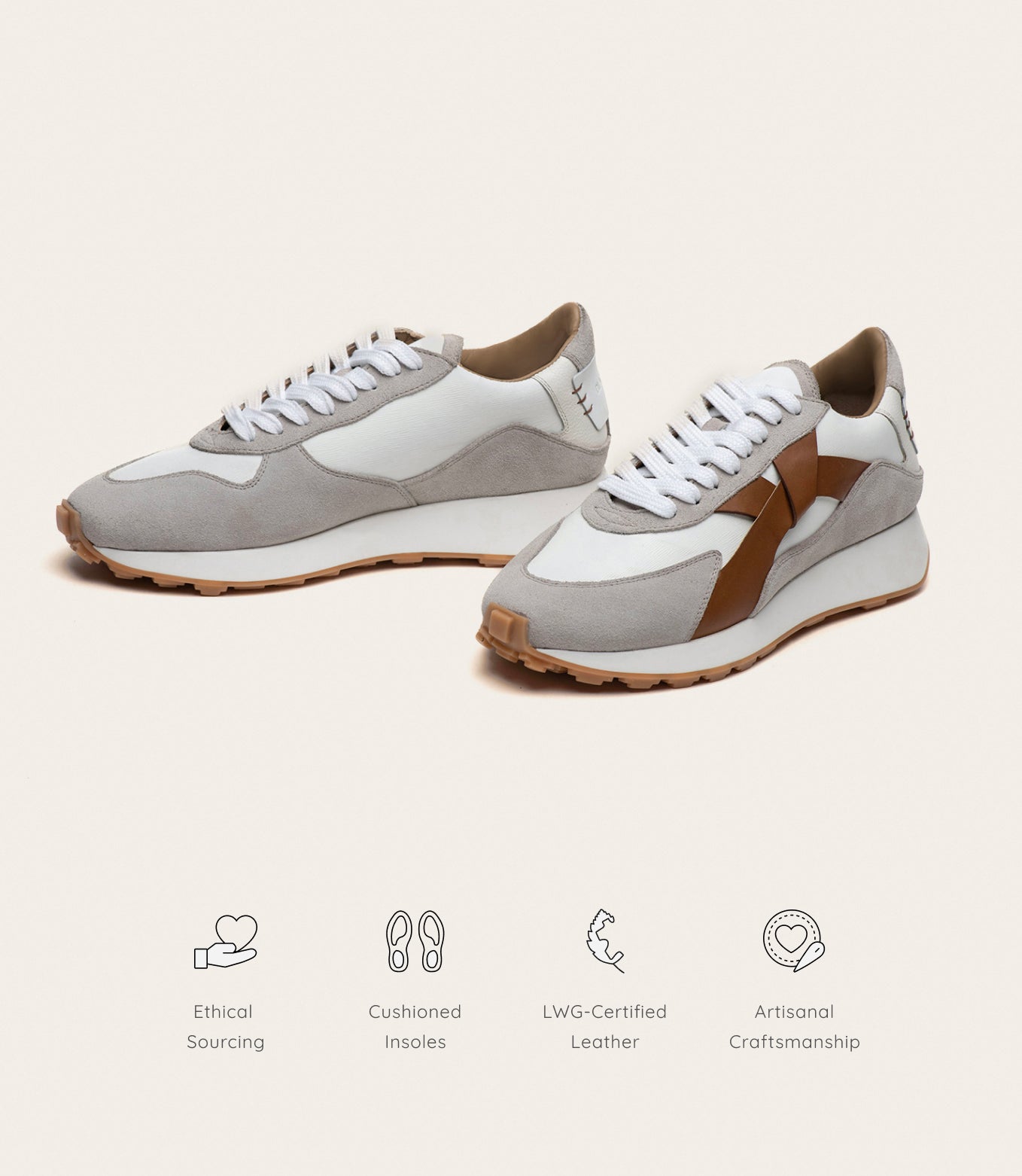 Arbi Sleek Sneaker - Tan