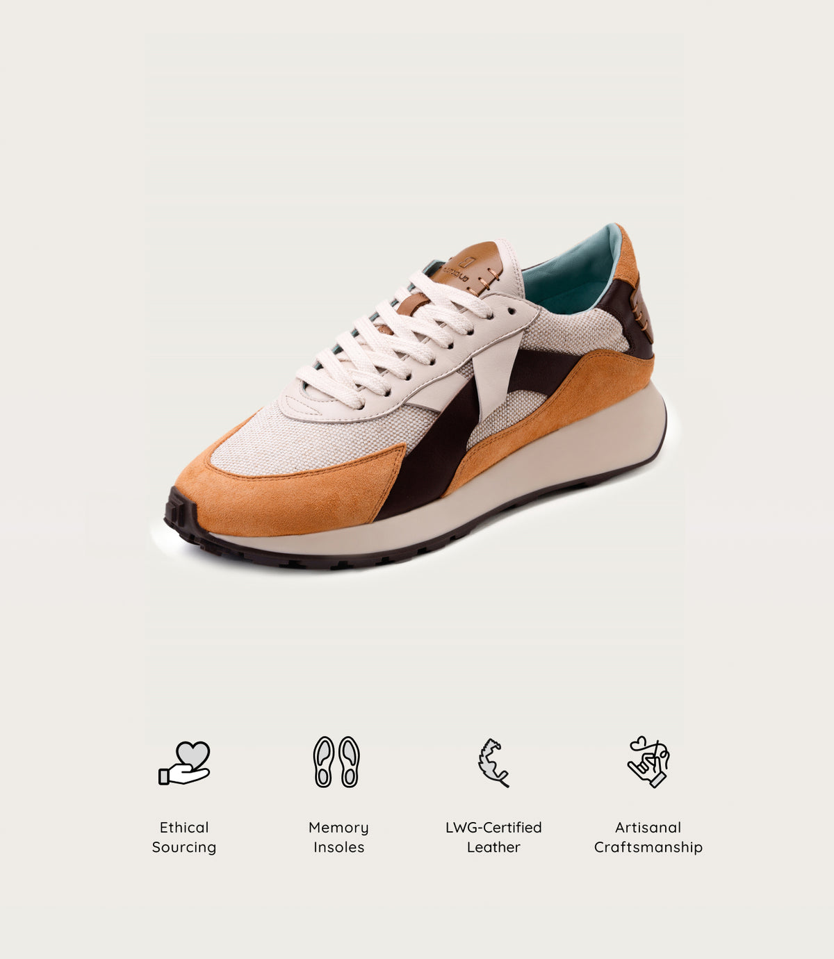 Arbi Sleek Sneaker - Apricot Nector