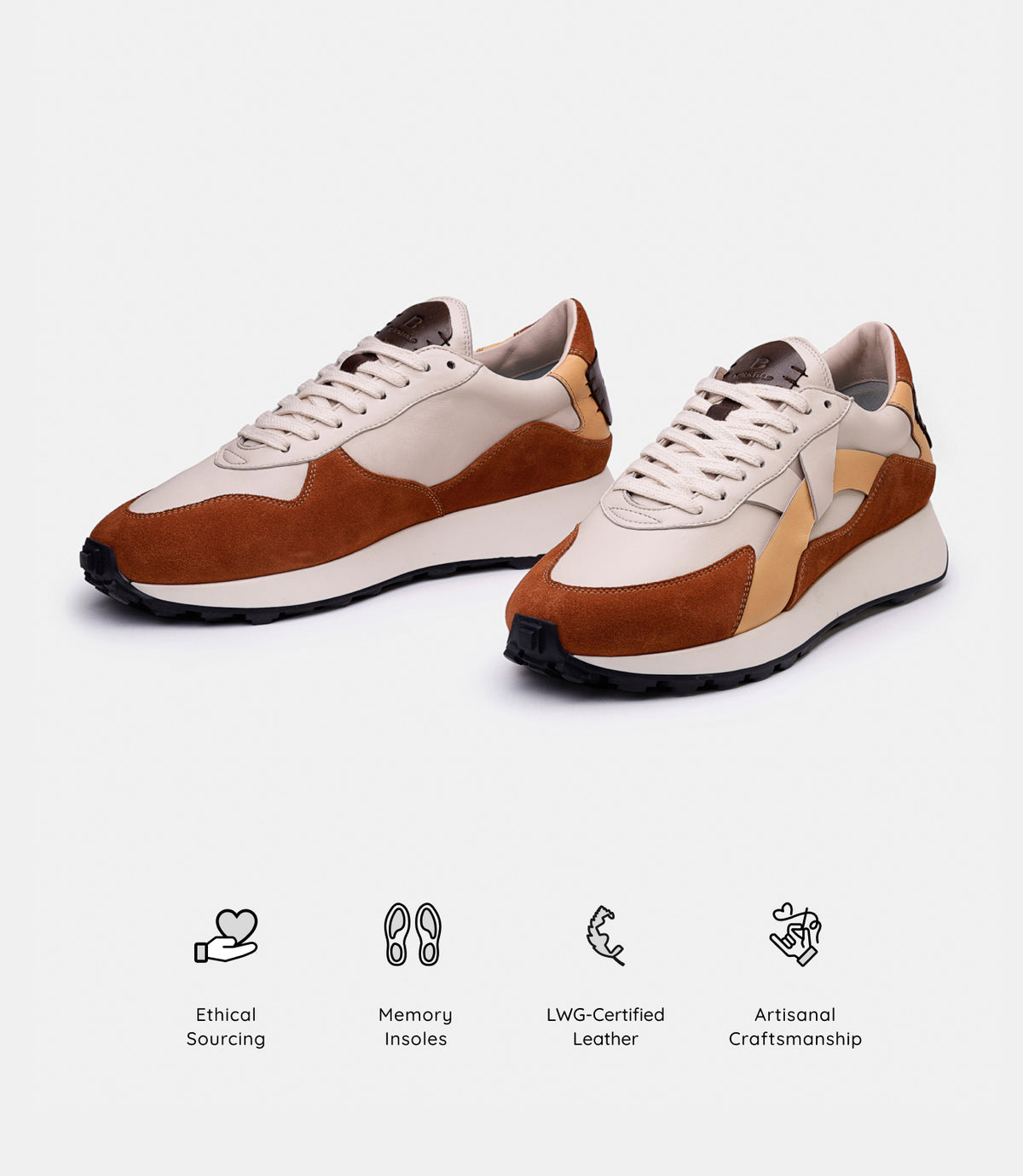 Arbi Sleek Sneaker - Milk Cinnamon