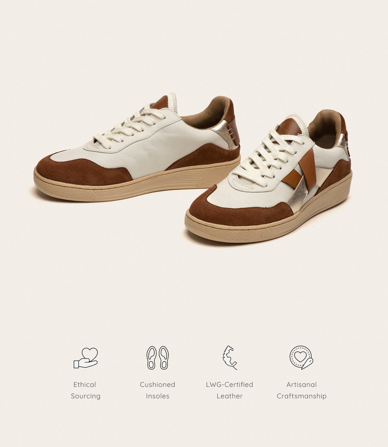 Cassava Classic Tennis Trainer - Sequoia-Gold