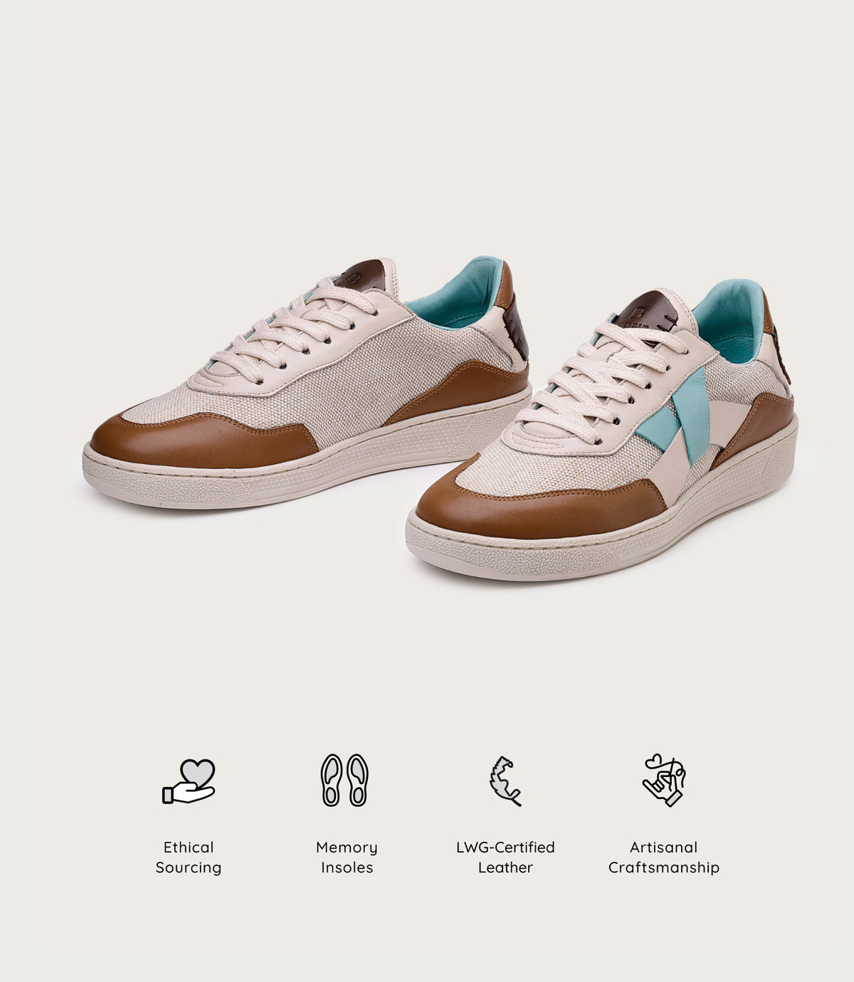 Cassava Classic Tennis Trainer - Natural Tan