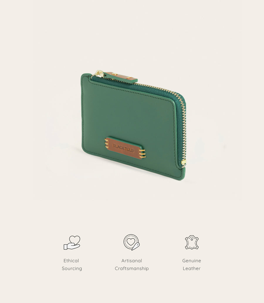 Cedar Card Holder - Forest Green