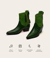 Etesian Western Boot - Botanical Green