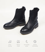 Farro Flat Chelsea Boot - Black Croc