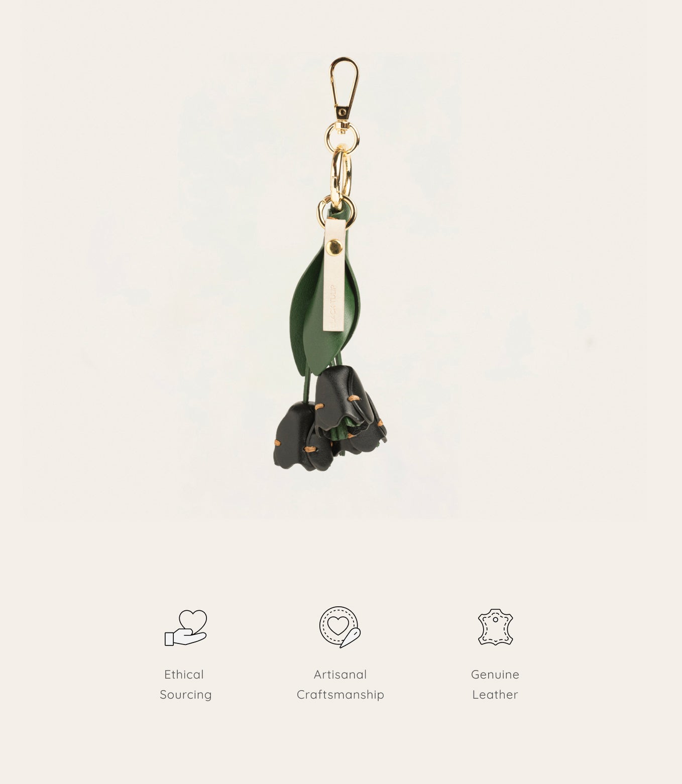 Hazel Keyring - Black