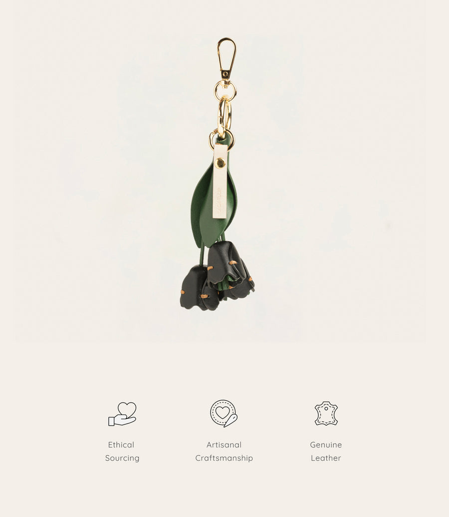 Hazel Keyring - Black