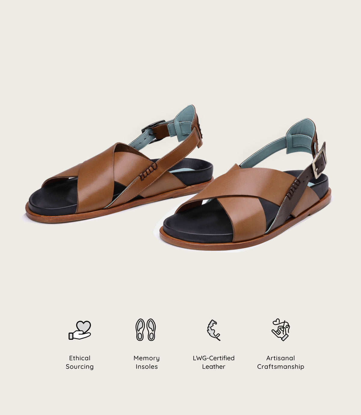 Olluco Crossover Sandal - Caramel