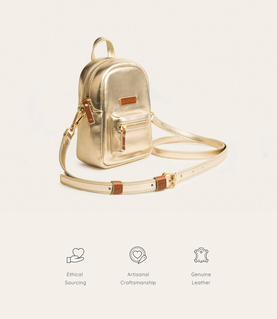 Sierra Mini Backpack - Gold