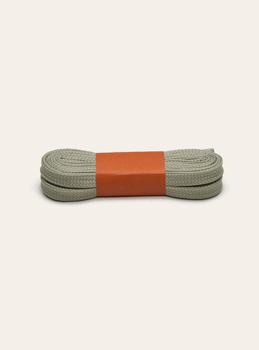 Flat Woven Laces 130cm - Light Sage