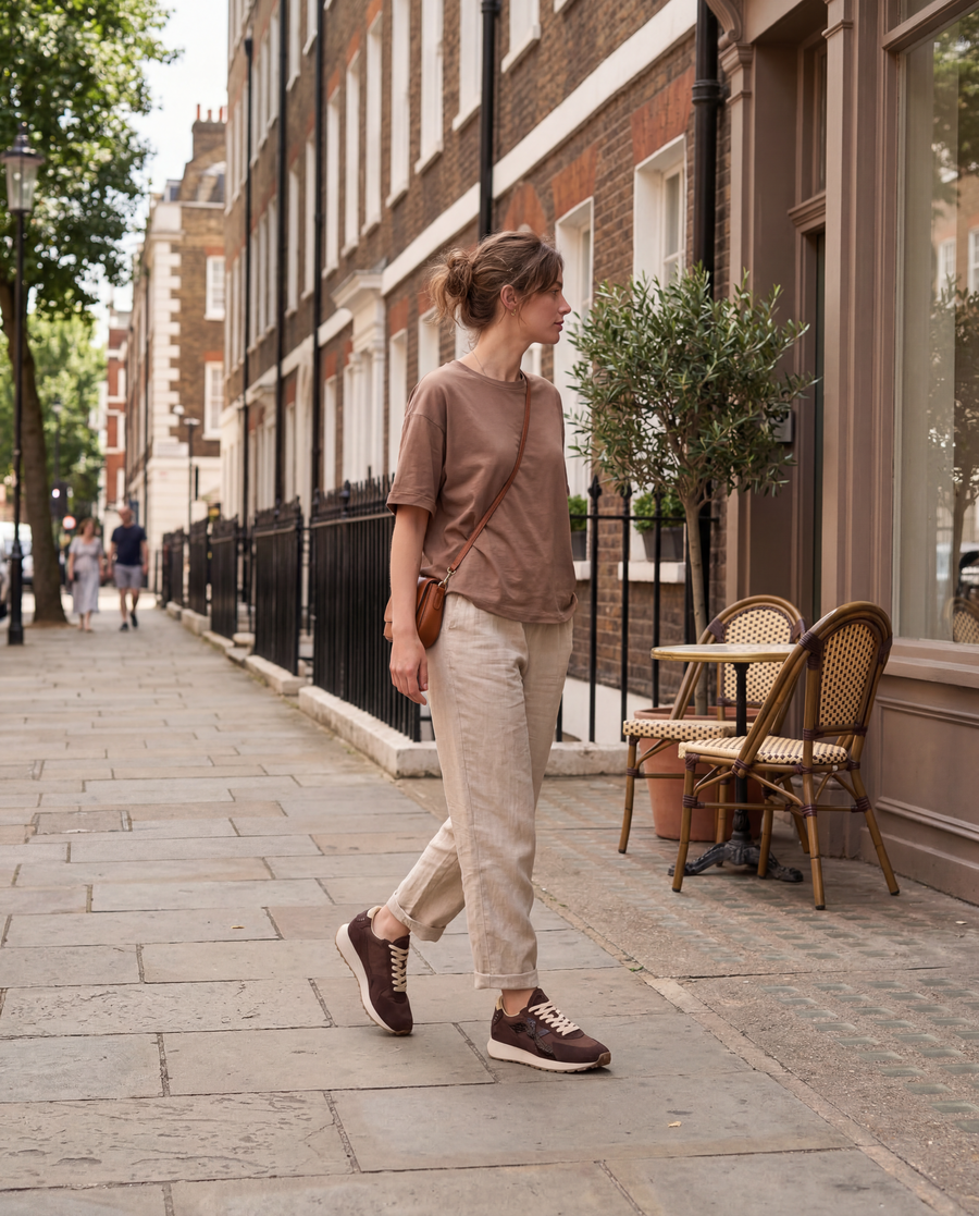 Arbi Sleek Sneaker - Cocoa Brown