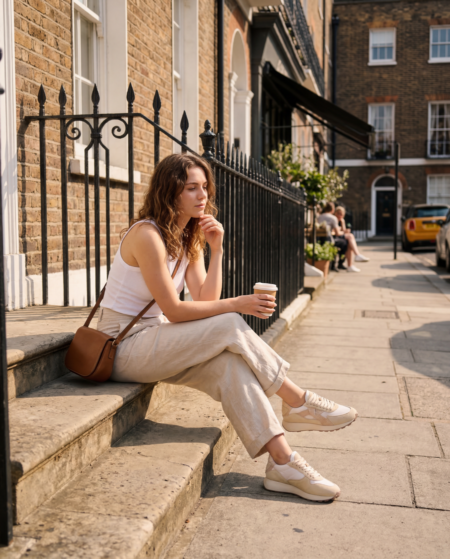 Arbi Sleek Sneaker - Sand