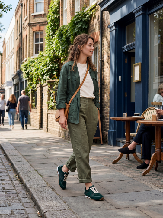 Willow All Day Trainers - Forest Green